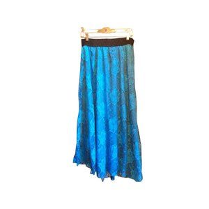LulaRoe | Lacy Maxi Skirt | Women's Medium | Teal Blue